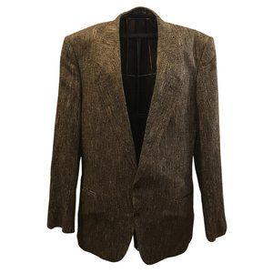 Giorgio Armani Italian Brown Silk Vintage Blazer